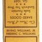 The Goode Cake Shops - Buffalo, New York Advertisement 20 Strike Matchbook Cover