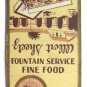 Albert Sheetz Mission Candies, Ice Cream Advertisement 20 Strike Matchbook Cover