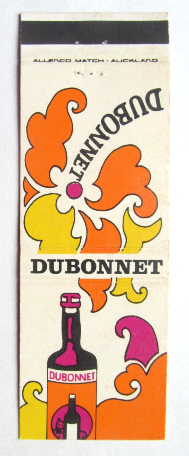 Dubonnet - Alcoholic Beverage Advertisement 20 Strike Matchbook Cover NZ
