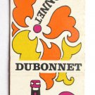 Dubonnet - Alcoholic Beverage Advertisement 20 Strike Matchbook Cover NZ