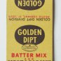 Golden Dipt Breading Fish - Meletio Company St. Louis, MO 20FS Matchbook Cover