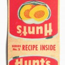 Hunt's Tomato Sauce / Peaches Advertisement 20FS Matchbook Cover Macaroni Loaf