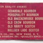 Rock Castle Rye - McKesson Spirits Co. New York, NY Liquor 20FS Matchbook Cover