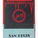 San Regis Restaurant Cocktail Bar - Miami, Florida 20 Strike Matchbook Cover FL San Regis Restaurant Cocktail Bar - Miami, Florida 20 Strike Matchbook Cover FL
