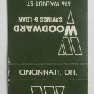 Woodward Savings & Loan - Cincinnati, Ohio 20 Strike Bank Matchbook Cover OH