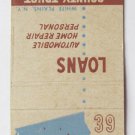The County Trust Co. Westchester Bank White Plains New York 20FS Matchbook Cover The County Trust Co. Westchester Bank White Plains New York 20FS Matchbook Cover