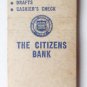The Citizens Bank - Batesville, Arkansas 20 Strike Matchbook Cover Matchcover AR