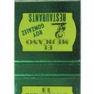 El Mejicano Restaurant - Huntsville, Florence, Alabama 20 Strike Matchbook Cover