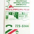 Colletti's El Centro Restaurant - Chicago, Illinois 20 Strike Matchbook Cover IL Colletti's El Centro Restaurant - Chicago, Illinois 20 Strike Matchbook Cover IL