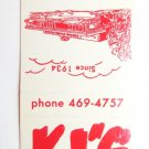 Ki's Restaurant Cocktail Lounge - Glen Ellyn, Illinois 20 Strike Matchbook Cover