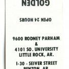Golden Griddle Cakes & Steaks - Little Rock, Arkansas Restaurant Matchbook Cover Golden Griddle Cakes & Steaks - Little Rock, Arkansas Restaurant Matchbook Cover