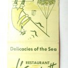 L'Epuisette Restaurant - Chicago, Illinois Matchbook Cover Delicacies of the Sea L'Epuisette Restaurant - Chicago, Illinois Matchbook Cover Delicacies of the Sea