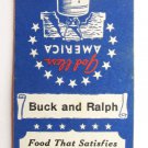 Diamond Cafe Hotel - Hope, Arkansas Restaurant 20FS Matchbook Cover Patriotic AR Diamond Cafe Hotel - Hope, Arkansas Restaurant 20FS Matchbook Cover Patriotic AR