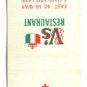 V's Restaurant - Independence, Missouri 20 Strike Matchbook Cover MO Matchcover