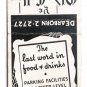 Ye Olde Cellar - Chicago, Illinois Restaurant 20 Strike Matchbook Cover Match IL