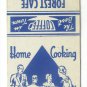 Forest Cafe - Des Moines, Iowa Restaurant 20 Strike Matchbook Cover Willis Mote