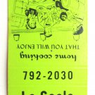 La Scala Restaurant - Chicago, Illinois 20 Strike Matchbook Cover IL Matchcover