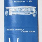 Waupun Savings and Loan - Waupun, Wisconsin 20 Strike Matchbook Cover Matchcover