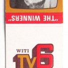 WITI TV 6 - Milwaukee, Wisconsin TV Station Matchbook Cover Carl Zimmermann WI