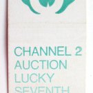 Channel 2 Auction Lucky Seventh - Boston, MA TV Station 20Strike Matchbook Cover