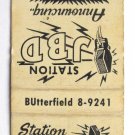 Radio Station JBD - Chicago, Illinois 20 Strike Matchbook Cover Buss and Ken IL