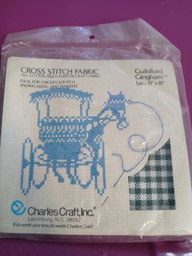 Charles Craft Guildford Gingham Dark Green & White