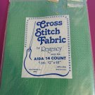 14 Count Cross Stitch Fabric by Regency in Green