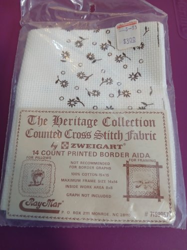 The Heritage Collection 14 Count Cross Stitch Fabric with Printed Border