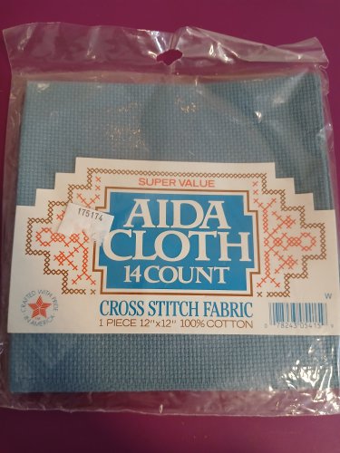 Super Value 14 Count Aida Cloth Country Blue