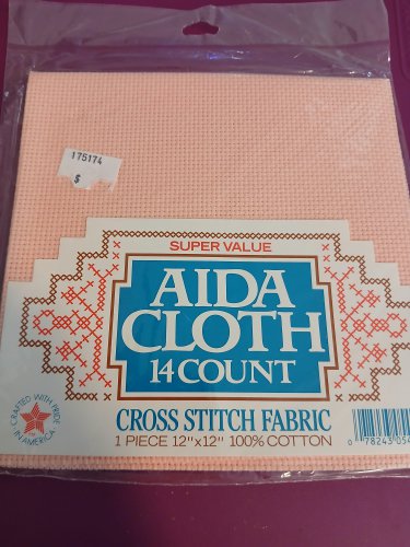 Super Value 14 Count Aida Cloth Peach