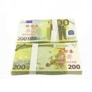A Lot of 100 Pieces  Banktells' 200 Euro Training Banknotes Paper Money