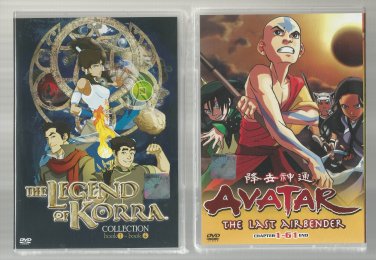 DVD Avatar Last Airbender + Legend of Korra Complete (2 Box set) ENGLISH Version FREE Shipping