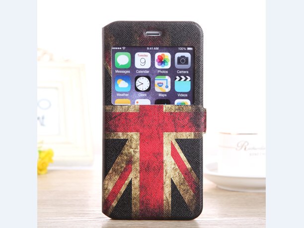 British flag iPhone 6 plus folio case, unique design iPhone 6 plus british case