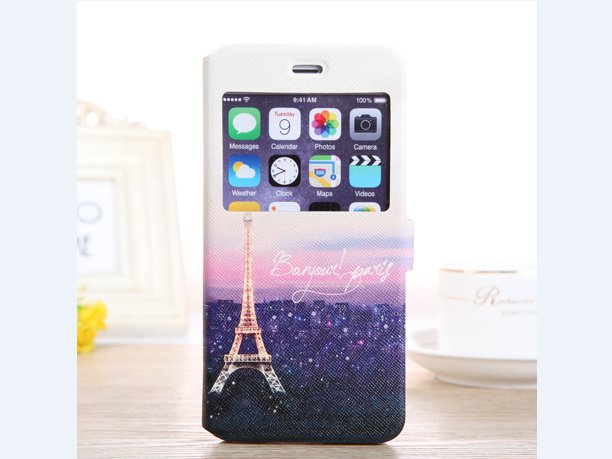 Romantic iPhone 6 plus eiffel case unique Eiffel tower printed iPhone 6 plus case