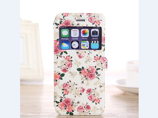 Romantic flower pattern iPhone 6 case for girls iPhone 6 floral case, elegant floral mobile case