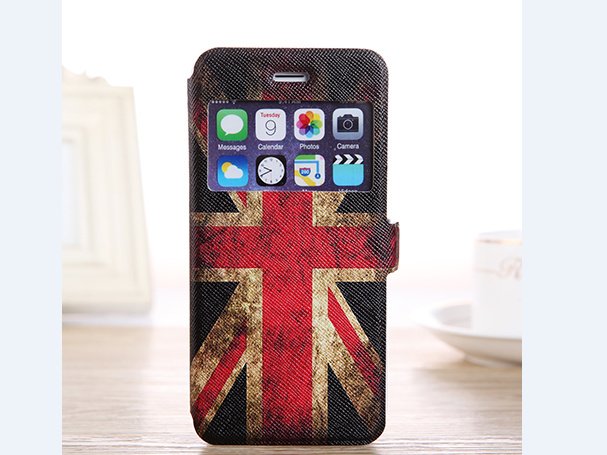 British flag iPhone 6 folio case, unique design iPhone 6 british case, iphone 6 mobile case
