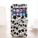 Unique skeleton iPhone 6 case skull pattern iPhone 6 mobile case, iphone 6 flip case