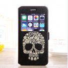 Art flower skeleton iPhone 6 plus cover skull printed iPhone 6 plus floral case