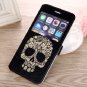 Art flower skeleton iPhone 6 plus cover skull printed iPhone 6 plus floral case