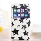 Black star iPhone 6 plus folio cover printed phone case for iPhone 6 plus iphone 6 plus star case