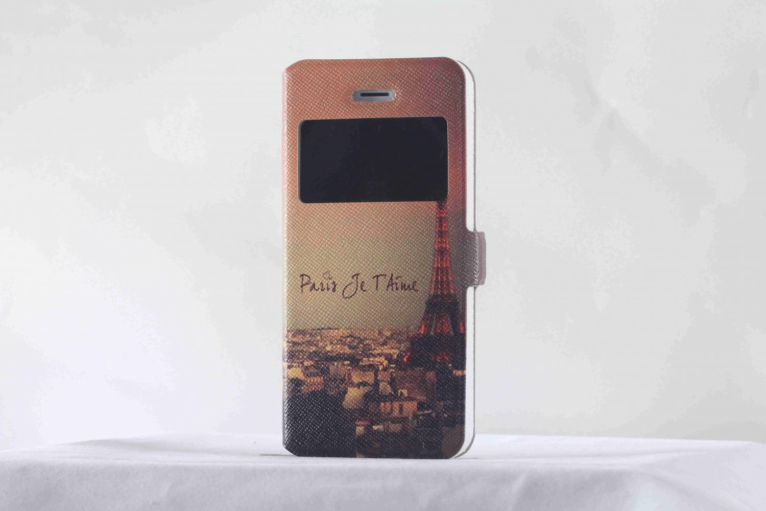 Romantic Eiffel iphone 5 protective case iphone 5s art case, evening Eiffel tower iphone 5s folio