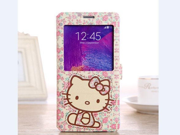 Cute cartoon cat Samsung galaxy note 4 case for girls Samsung galaxy note 4 cartoon case