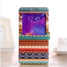 Samsung galaxy note 4 flip cover coloured tribal Samsung note 4 phone case