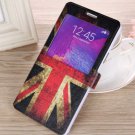 Samsung note 4 case English flag Samsung galaxy note 4 flip case, art Samsung note 4 cover