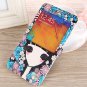 Romantic gift for her Samsung note 3 cartoon case floral girl Samsung galaxy note 3 flip case