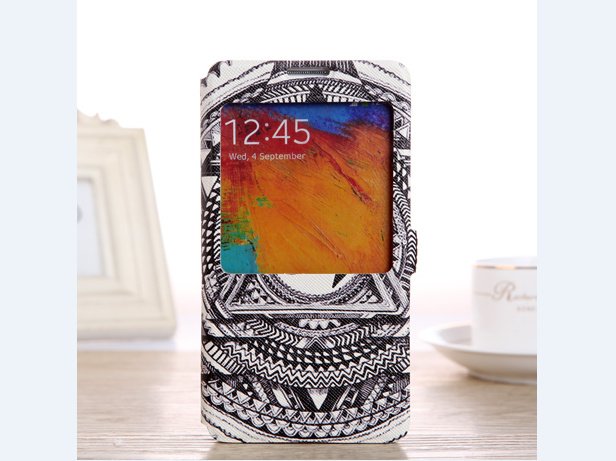 Samsung galaxy note 3 unique case art triangle eye Samsung galaxy note 3 flip case