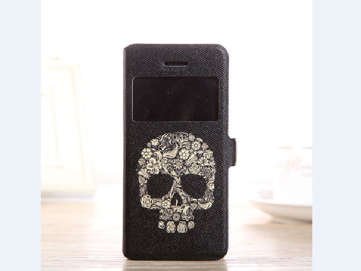 Cool skull printed iphone 5c cover unique skeleton iphone 5c case iphone 5c flip case, iphone 5c