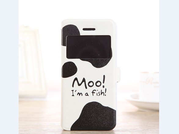 Cute Milk cow iPhone 5c case, iPhone 5c flip case cute cartoon iPhone 5c cover iphone 5c folio