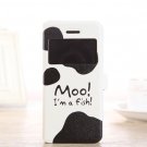 Cute Milk cow iPhone 5c case, iPhone 5c flip case cute cartoon iPhone 5c cover iphone 5c folio