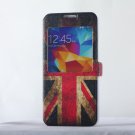 Vintage Samsung s5 case English flag Samsung galaxy s5 flip case, art Samsung s5 vintage cover